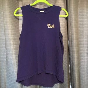 VS Pink Blue Sequin Tank